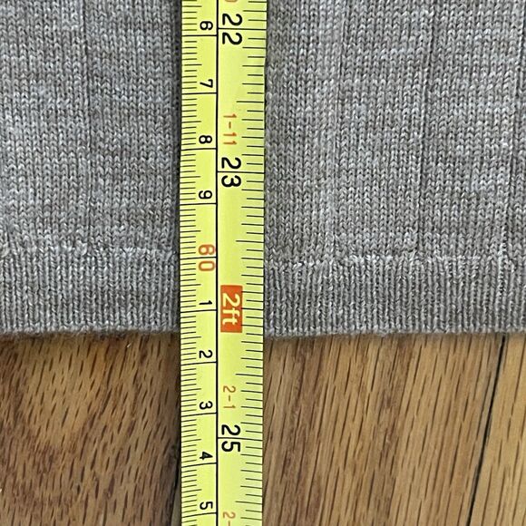 BANANA REPUBLIC Nezha Merino Wool Sleeveless Sweater Medium Beige Brown NEW Work - Picture 8 of 9